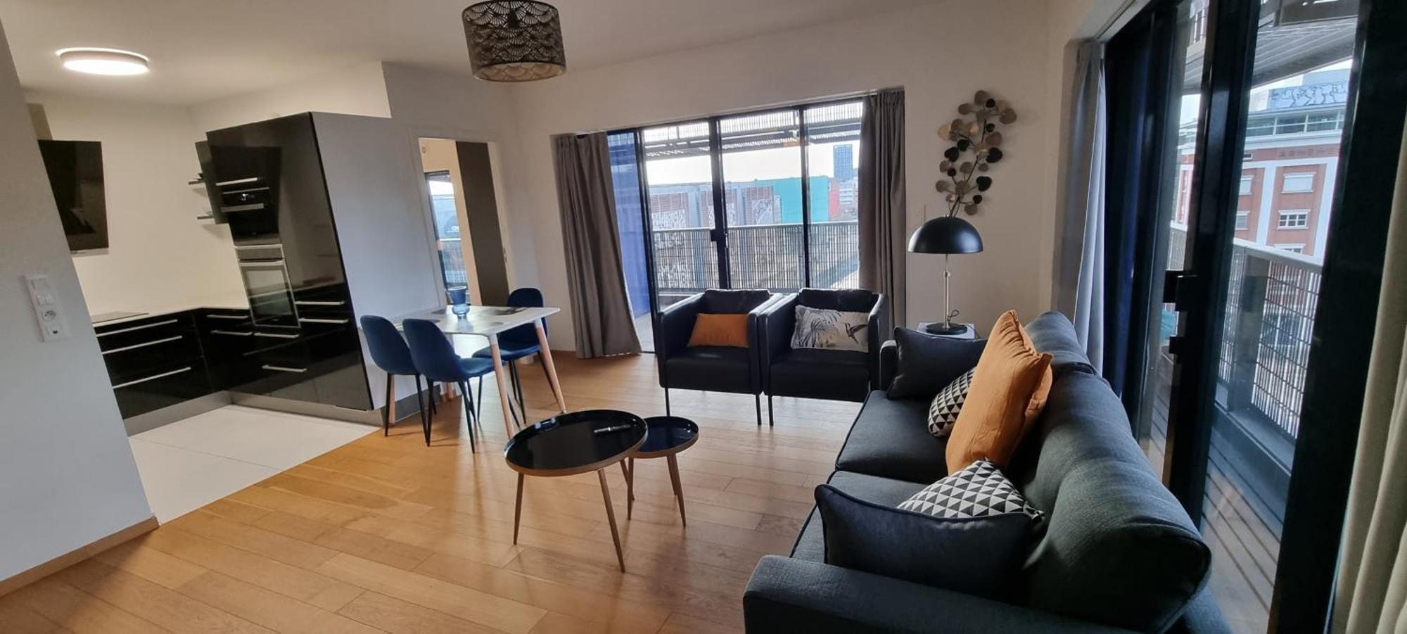 Bel Appartement Contemporain Avec Terrasse Climatisation Et Parking Payant En Option Страсбург Экстерьер фото